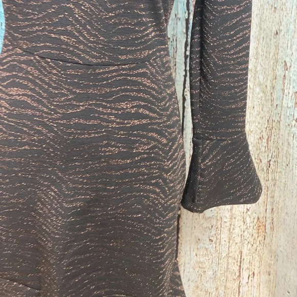 MICHAEL KORS NWT Caramel Flounce Trim Dress - Picture 10 of 14